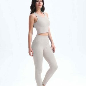 Braune Yoga Leggings bequeme und stylische Passform Ruxi
