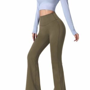 Hellgraue Flare Leggings für Damen Ruxi at265
