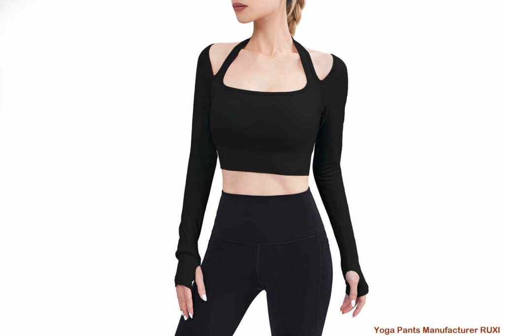Lila Yoga Shorts für Damen mit hoher Taille Ruxi at3500