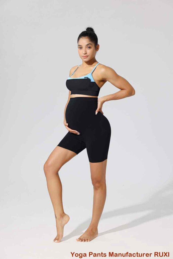 Marineblaue Flare Leggings stilvoll bequem Ruxi at163