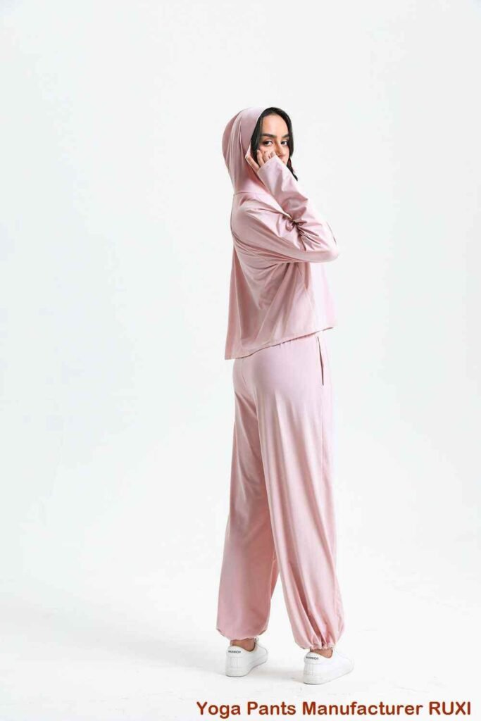 Rote Yogahose für Damen hohe Taille bequeme Passform Ruxi