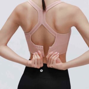 Weißer Sport BH für Damen bequem und stützend Ruxi at1495