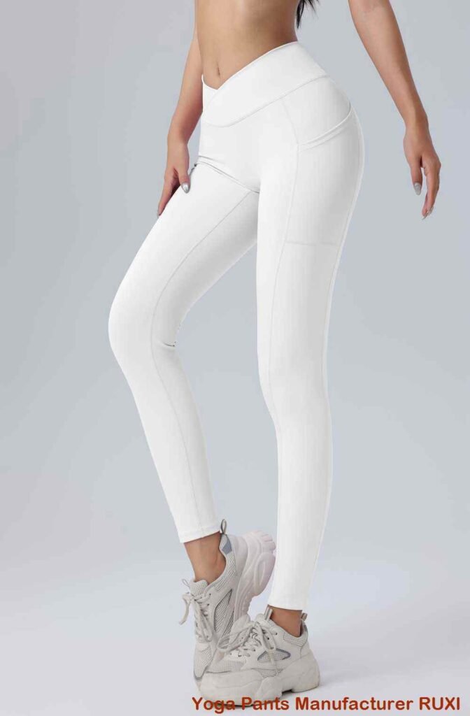 Kurze Leggings für Damen mit Taschen Ruxi at134