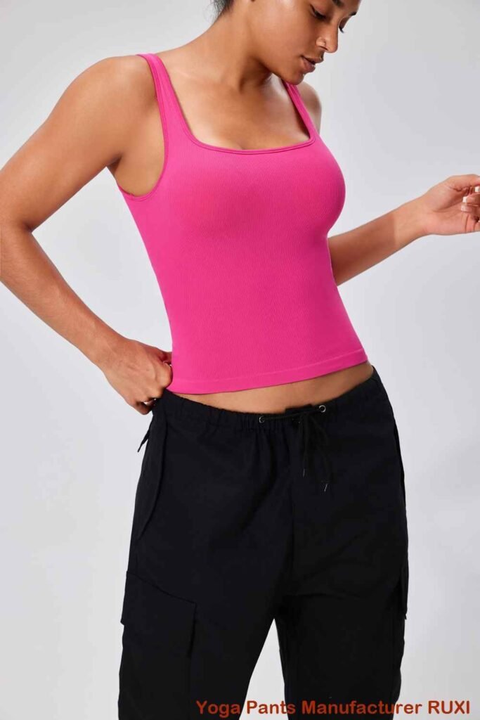 Schwarze Radlershorts mit hoher Taille für Damen Ruxi