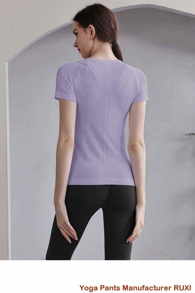 Weiße Workout Leggings mit hoher Taille für Damen Ruxi