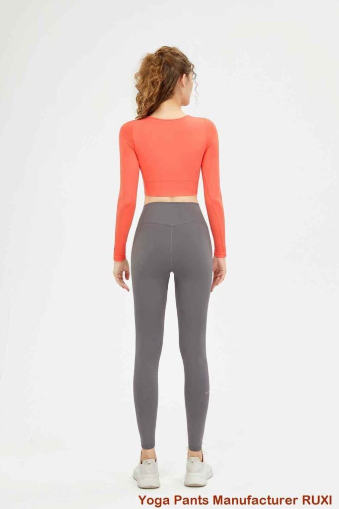 Leggings mit hoher Taille und Taschen für Damen Ruxi at793