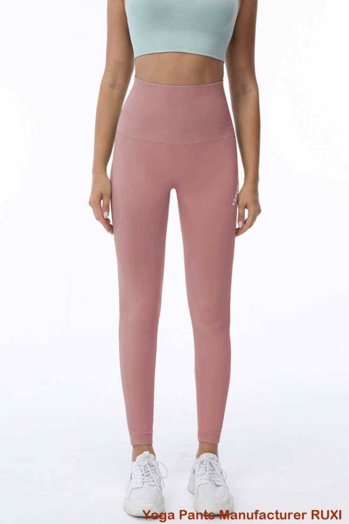 Rote ausgestellte Leggings mit hoher Taille Ruxi at191