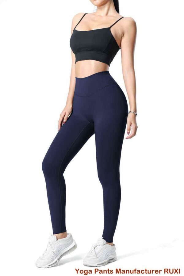 Damen Workout Leggings mit Taschen Activewear Hose Ruxi
