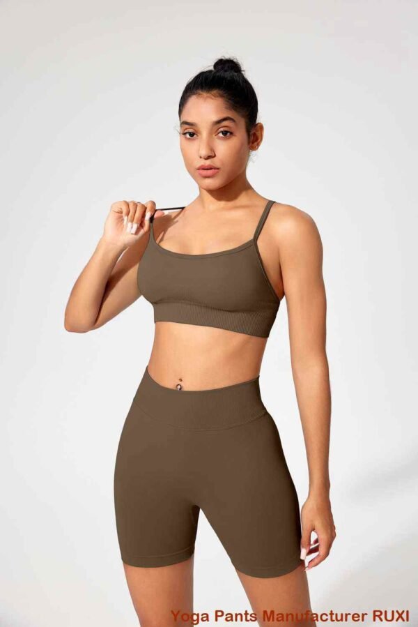 Schwarze Hotpants mit hoher Taille Ruxi at831