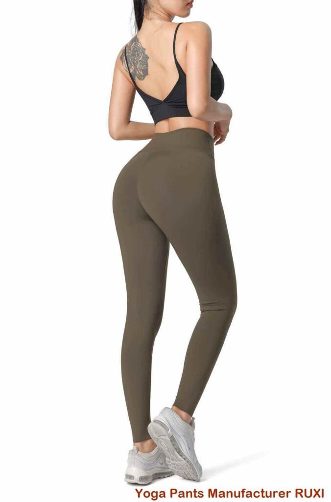 Yogahose mit hoher Taille und weitem Bein für Damen Ruxi