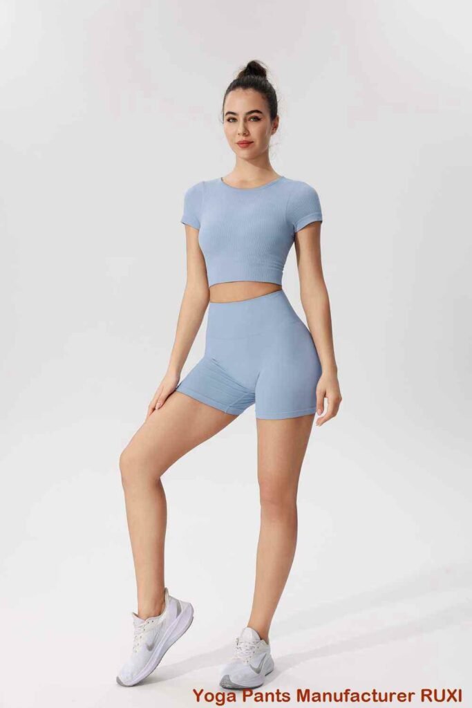 Hot Yoga Shorts mit hoher Taille für Damen Ruxi at3473